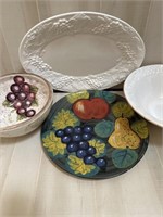 Italian Pottery; Bowls; and more (grape theme)