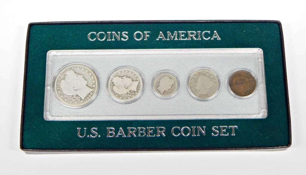 COINS of AMERICA - BARBER COIN SET