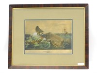 Whaling aquatint, Page, William (American,