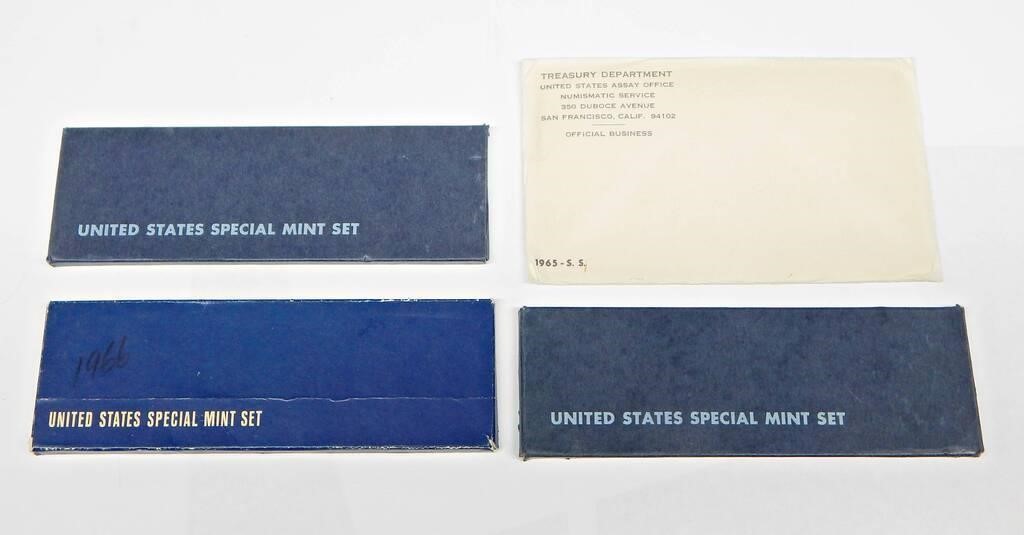 FOUR (4) SPECIAL MINT SETS - 1965, (3) 1966