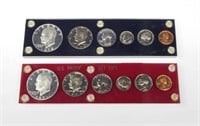 1971 and 1972 PROOF SETS in HOLDERS