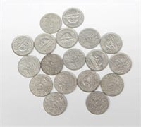 CANADA - 18 NICKELS DATED 1922 to 1942