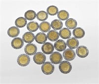 ITALY - 27 500 LIRE BI-METALLIC COINS