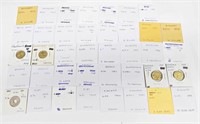 39 WORLD COINS in ENVELOPES - FIJI to HUNGARY