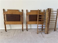 Antique Baby Bed Headboard and Footboard