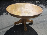 Oak Claw Foot Table 47x32"