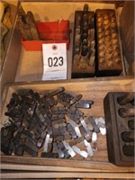 LOT VARIOUS METAL NUMBER LETTER PUNCH DIES