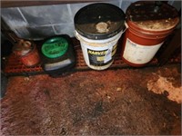 CONTENTS OF SHELF- SMALL METAL FUEL CONTAINER