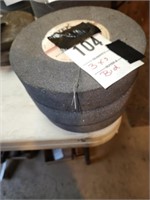 3 X'S BID NEW 8 X 1 3/4 X 1 1/4 ABRASIVE WHEELS