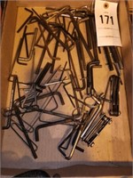 LOT VARIOUS SIZE ALLEN WRENCHES HEX KEYS