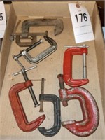 LOT SMALL C CLAMPS