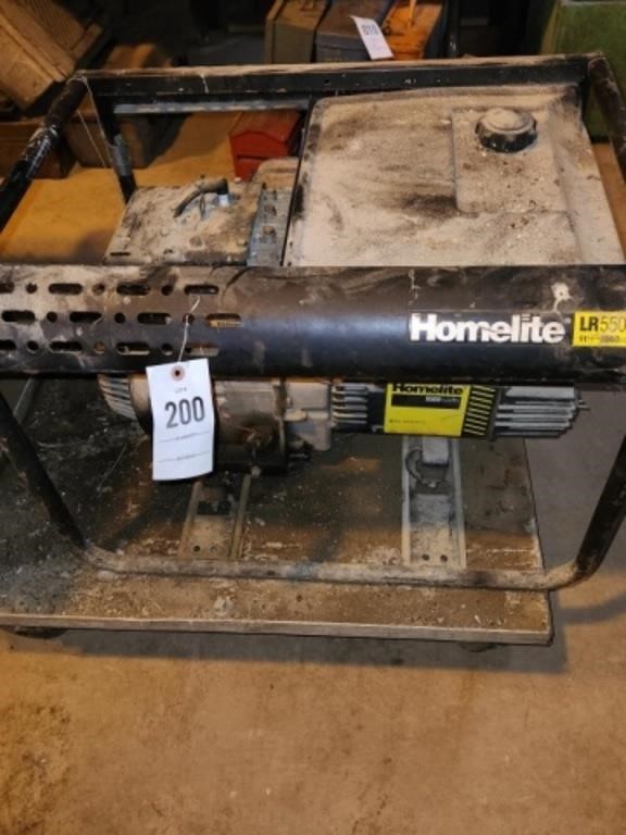 HOMELITE LR 5500 11 HP GENERATOR - UNTESTED