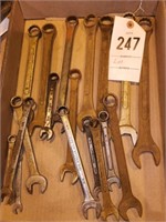FLAT OF VARIOUS SIZE WRENCHES