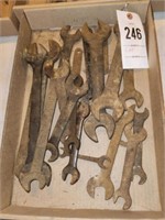 FLAT OF VARIOUS SIZE WRENCHES