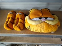 Garfield Pillow and Slippers