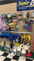 Wall of Life Jackets,Pontoon Boat Bumpers, Anchors