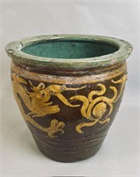 ANTIQUE CHINESE EGG POT
