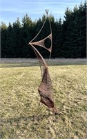 CANADIAN WIRE SCULPTURE OF A BIRD