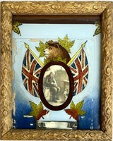 ANTIQUE REVERSE PAINTING ON GLASS