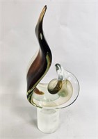 SIGNED STEFANO TOSO MURANO SCULPTURE