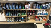 6 Shelves of Assorted Oils, Lubricants,
