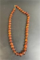VINTAGE NATURAL AMBER BEAD NECKLACE