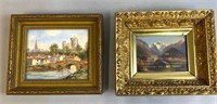 ANTIQUE WATERCOLOUR & OIL PAINTINGS