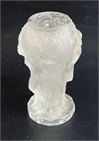 FROSTED ART DECO VASE