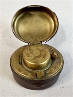 ANTIQUE TRAVELLING INKWELL