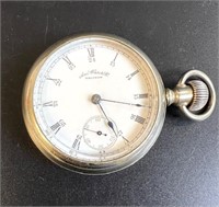 SILVER WALTHAM POCKET WATCH