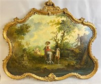 COPY OF AN ORNATE 18TH C PAINTING