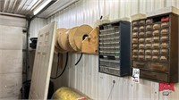 2 Parts Cabinets and Oil Change Containers