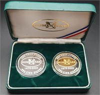 2 - Homestake .999 Silver Proof Medals