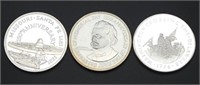 3 - Sterling Silver Commemorative Coins