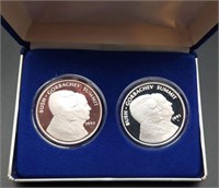 2 - Washington DC Summit Comm. Silver Medallions