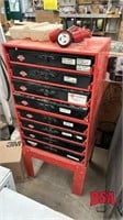 Metal Parts Cabinet w/ slide out drawers