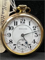 Hamilton pocket watch. Laver Set. 10K Gold Filled