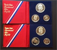 2 - US Bicentennial Silver Proof Sets