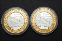 2 - Collector Coins .999 Silver