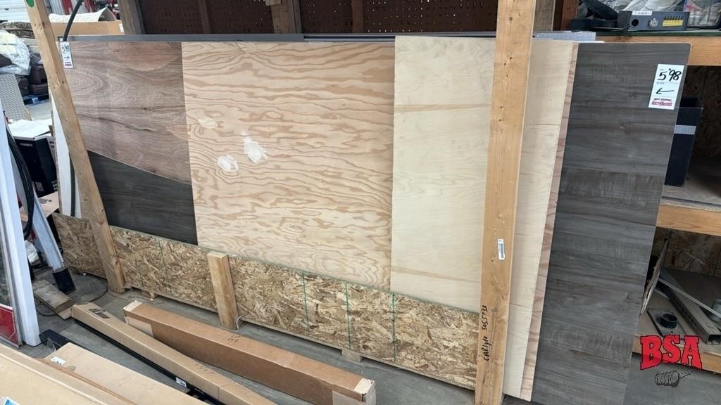 Assortment of Paneling & 2x2 Lumber