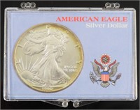 1990 AMERICAN SILVER EAGLE 1 OZ 999 FINE SILVER