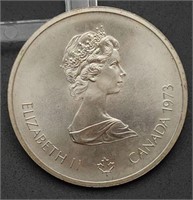 1973 CANADA Olympiad Montreal  Silver $10 Coin