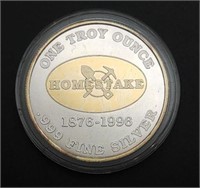 Homestake 1 Troy Oz. .999 Fine Silver Coin