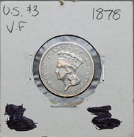 1878 $3 Gold Princess Coin