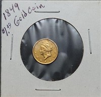 1849 $1 Liberty Gold Coin