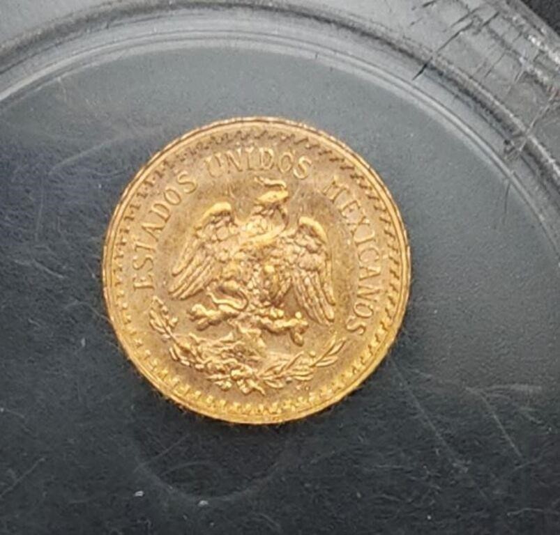 1946 Mexico Gold 2 1/2 Pesos