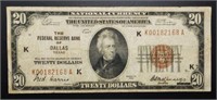 1929 $20 National Currency
