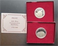 2- 1982 George Washington Silver Half Dollar Proof