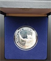 1977 Republic of Panama Sterling Silver 20 Balboas