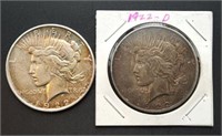2 - 1922-D Peace Dollars